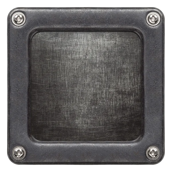 Placa de metal — Fotografia de Stock