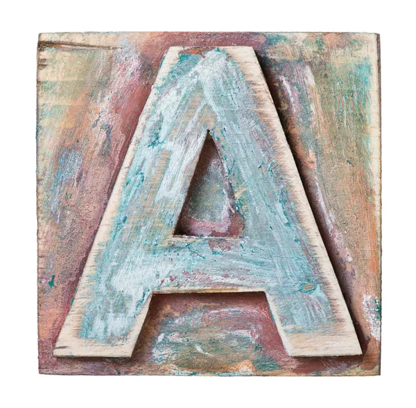 Wooden alphabet — Stock Photo, Image