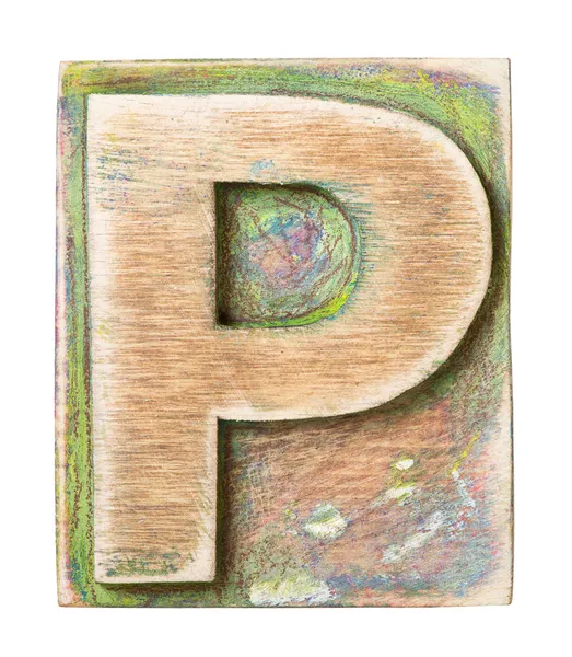 Wooden alphabet — Stock Photo, Image