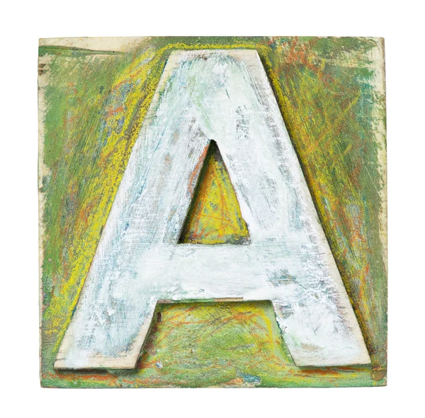 Wooden alphabet — Stock Photo, Image