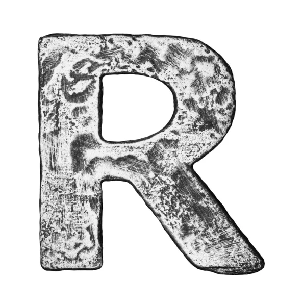金属字母 — 图库照片