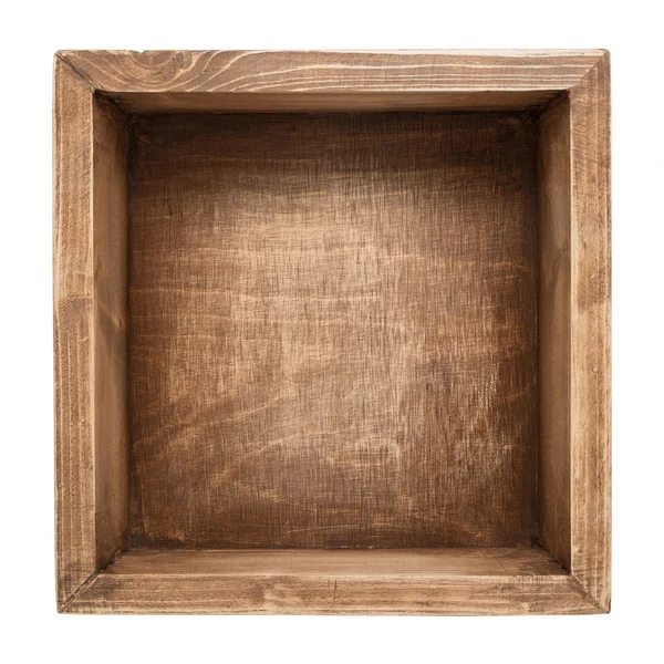 Дерев'яний ящик — стокове фото