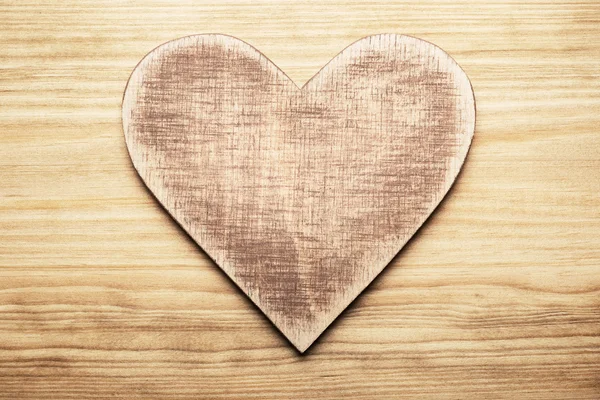Coeur en bois — Photo