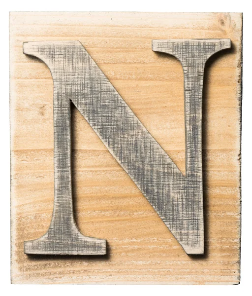 Деревянный алфавит — стоковое фото