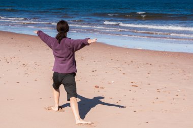 Yoga yapan kadın