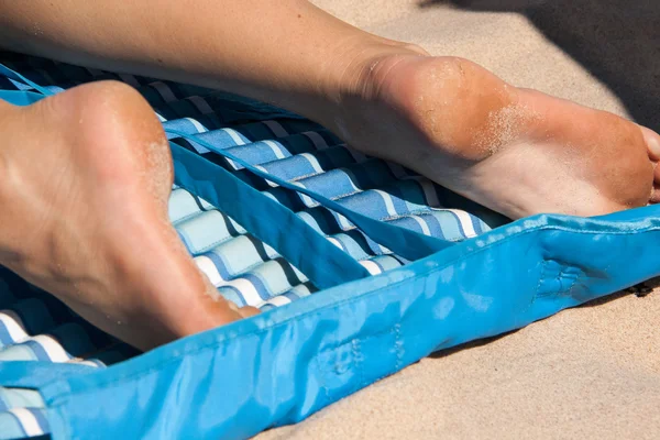 Piedi in spiaggia — Foto Stock