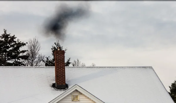 Smoke from a Chimney — Stock Photo, Image