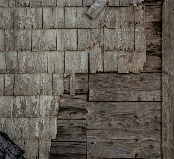 Old wooden siding — Stock Photo, Image