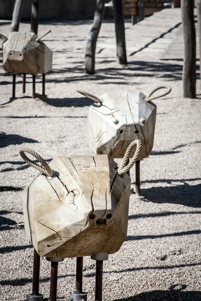 Wooden pigs — Stock Photo, Image