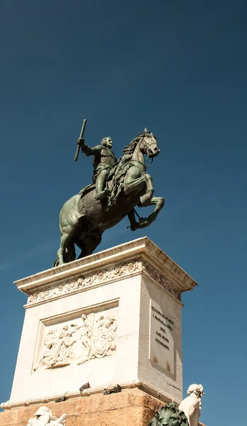 말과 라이더 동상 — 스톡 사진