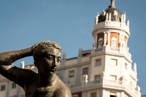 在西班牙广场的雕像 — 图库照片
