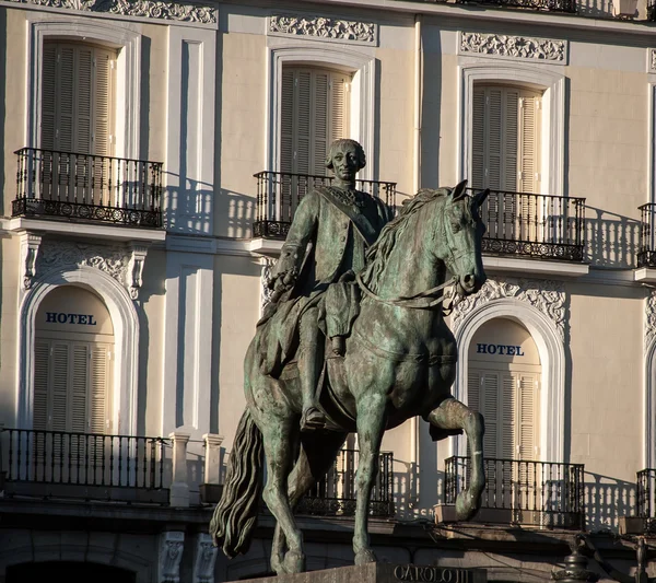 马和骑手的雕像 — 图库照片