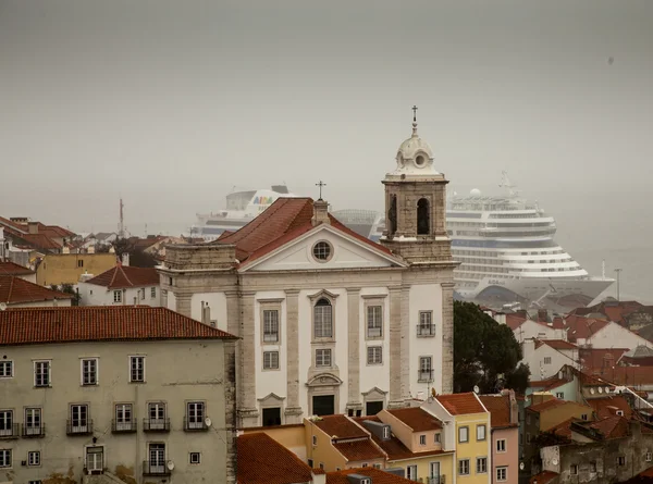 リスボンでの雨の日 — ストック写真