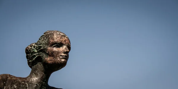 Ženská socha barcelona — Stock fotografie