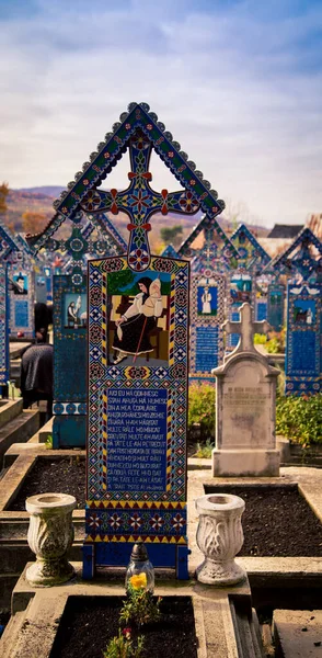 Tombstone Cimitero Felice Romania — Foto Stock