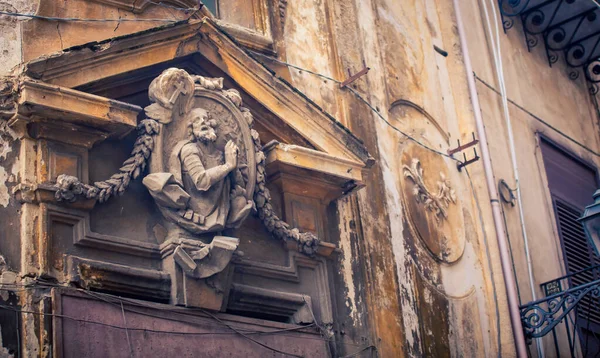 Religious Relief Cathedral Palermo Italy —  Fotos de Stock