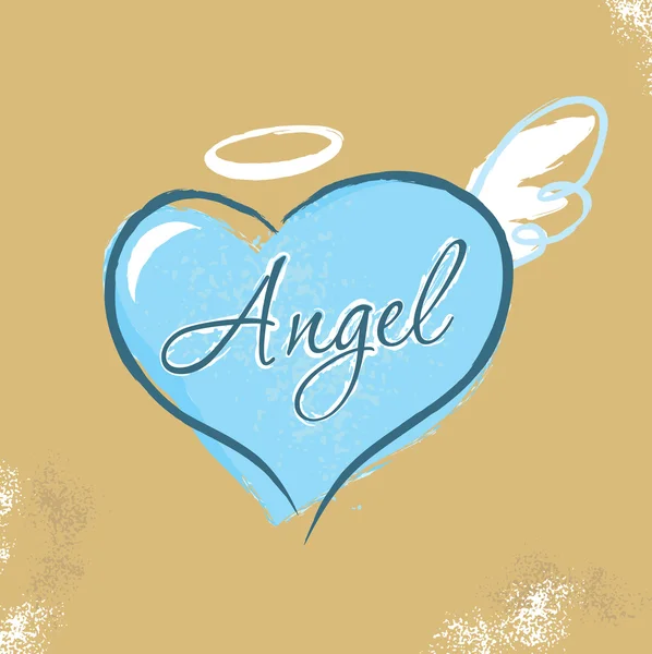 Vintage Christian design, Angel — Stock Vector