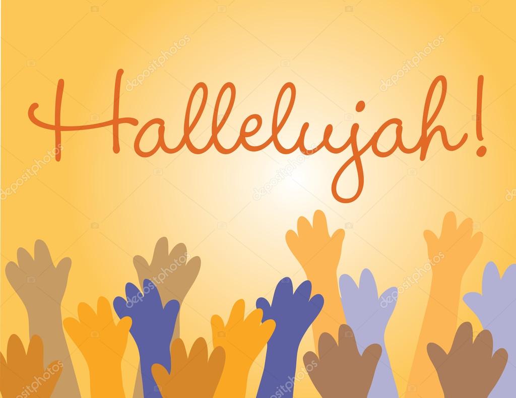 Hallelujah Jesus! Stock Vector, Royalty Free Vector Image