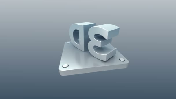 Iconos 3d — Vídeo de stock