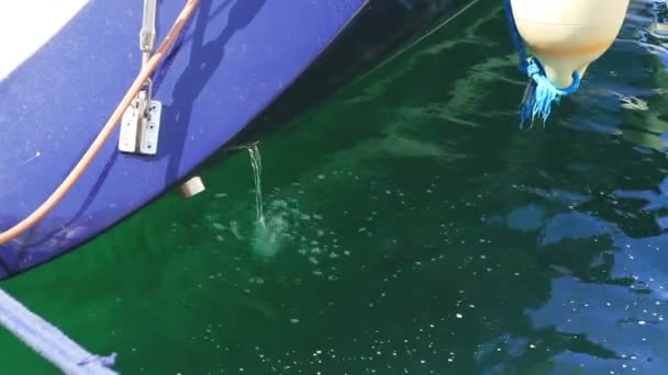 ヨットやボートのドッキング ポートで — ストック動画