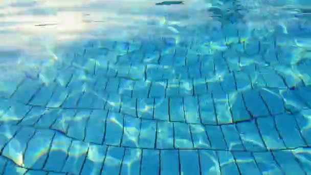 Piscine d'acqua blu — Video Stock