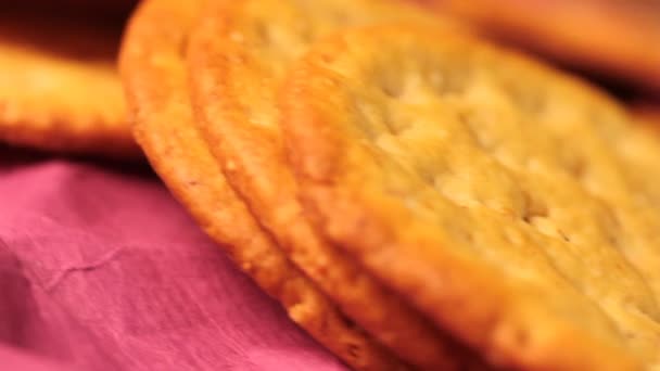 Macro de cookies — Vídeo de Stock