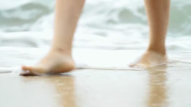 Chica en la playa — Vídeos de Stock