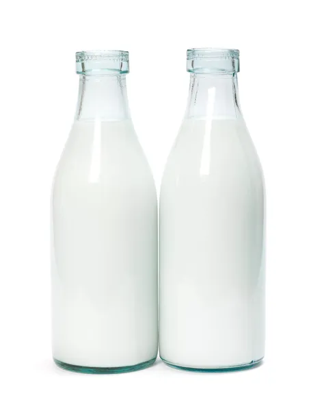 Two milk bottle — Stock Photo, Image