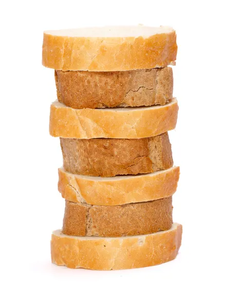 잘라 진된 빵의 더미 — 스톡 사진