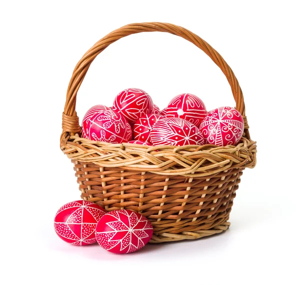 Traditional transylvanian hand written eggs — Stock Photo, Image