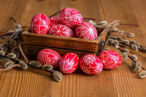 Traditional transylvanian hand written eggs — Stock Photo, Image