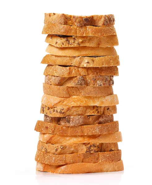 Stacked bread slices — Stock Photo, Image