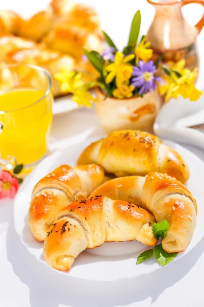 Rouleaux de croissant farcis — Photo