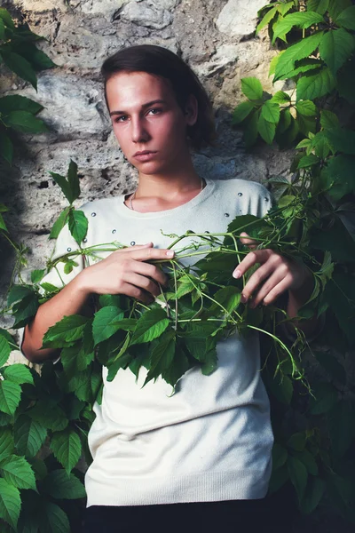 Androgynen jongen — Stockfoto