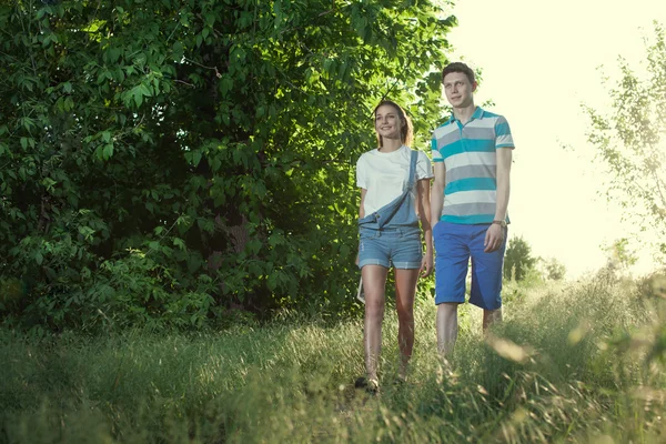 Students outdoors — Stock Photo, Image