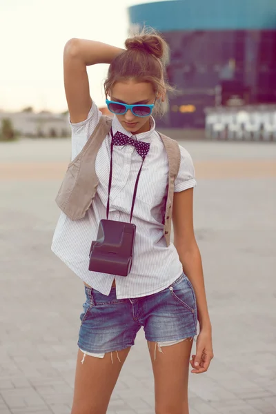 Photographer girl — Stock Photo, Image