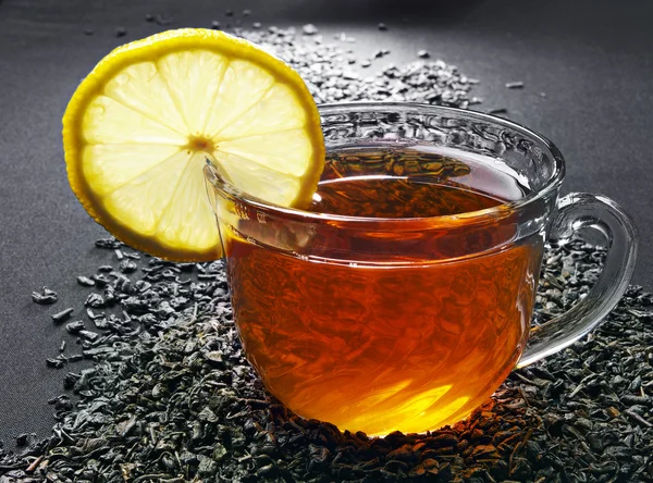 Tazza di tè al limone — Foto Stock