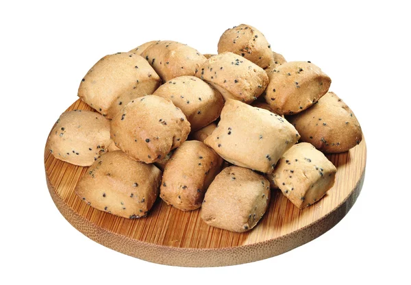 Small biscuits with poppy seeds — Stock Photo, Image