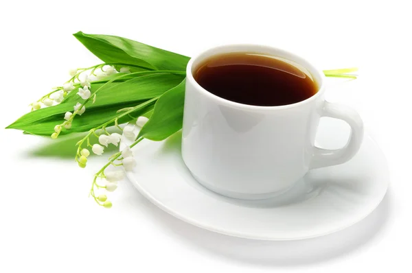 杯茶，为山谷百合 — 图库照片