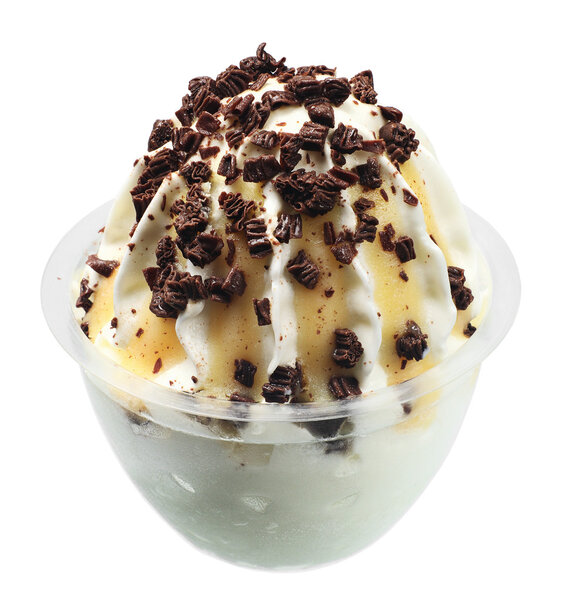 мороженое с шоколадом