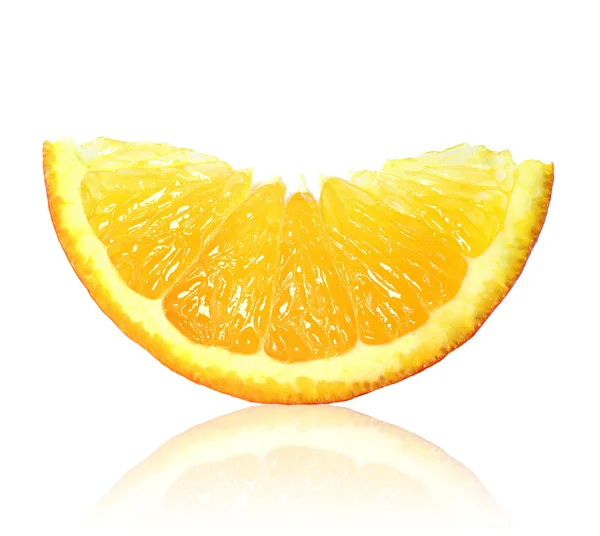 Fatia de laranja close-up — Fotografia de Stock