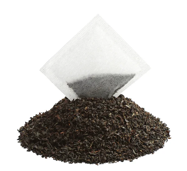 Bolsa de té y té seco — Foto de Stock