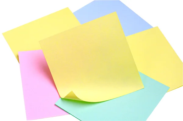 Note paper of different colors — Stock Photo, Image