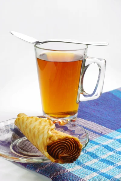 Cake and tea — Stock Photo, Image