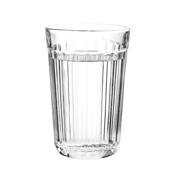 Facetten glas met water — Stockfoto