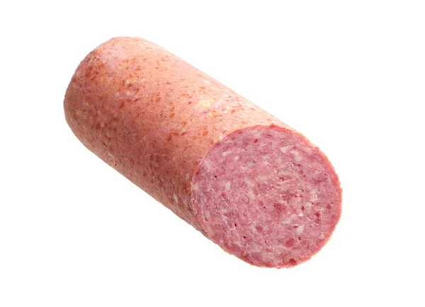 Cut off part of the sausage — Stock Photo, Image