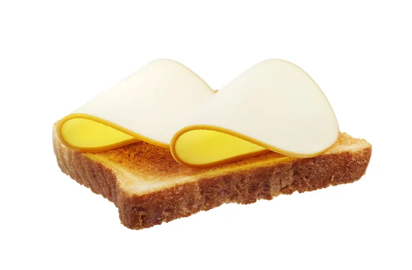 Toast bröd med ost — Stockfoto