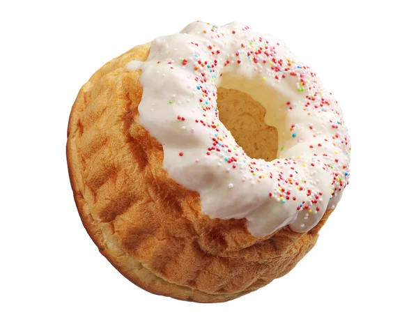 Cupcake beyaz sır ile — Stok fotoğraf