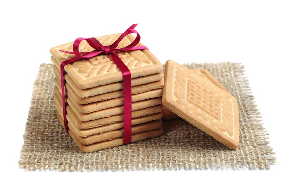 Biscuits en forme de carré — Photo