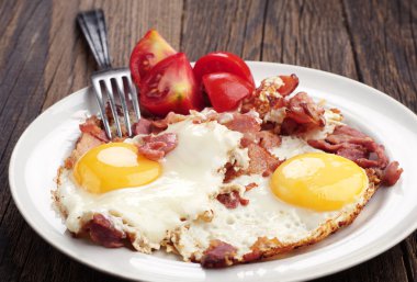 sahanda yumurta ile jambon